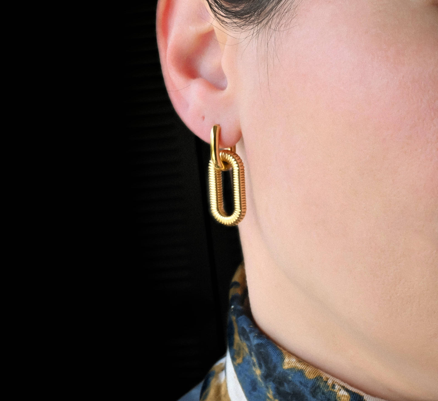 Marigold Double Hoops