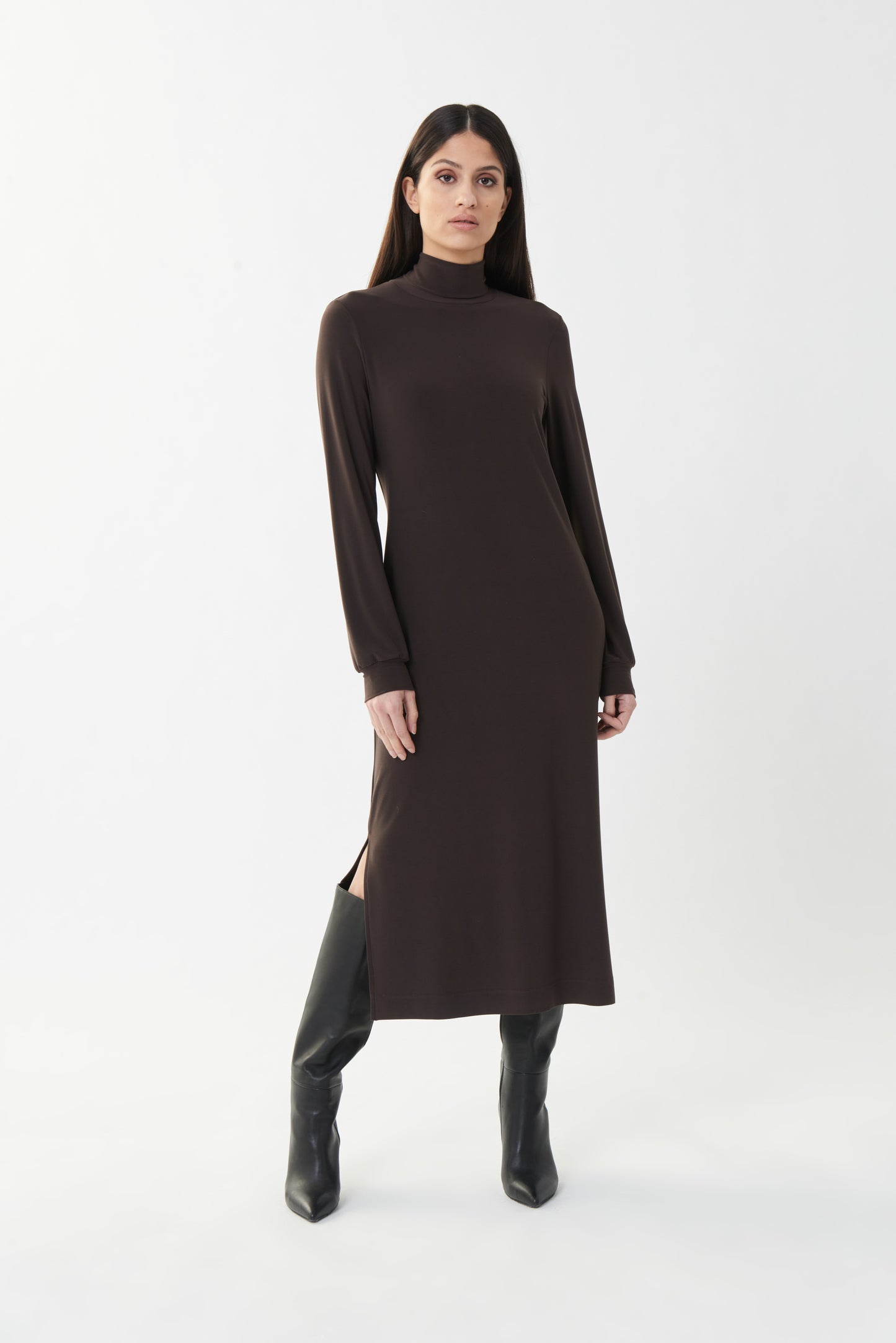 Mocha Long Sleeve Dress