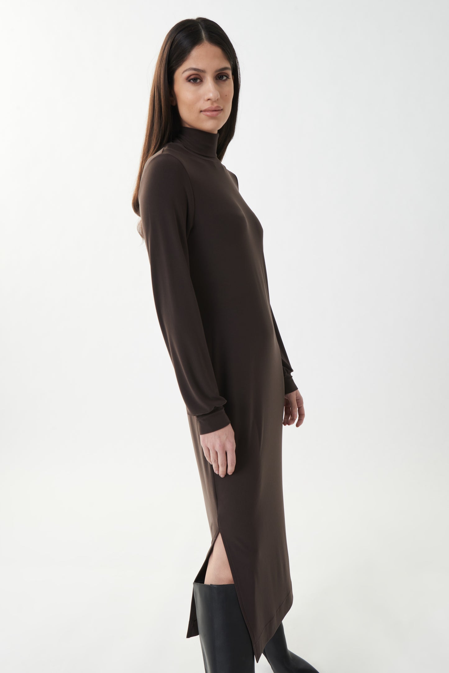 Mocha Long Sleeve Dress