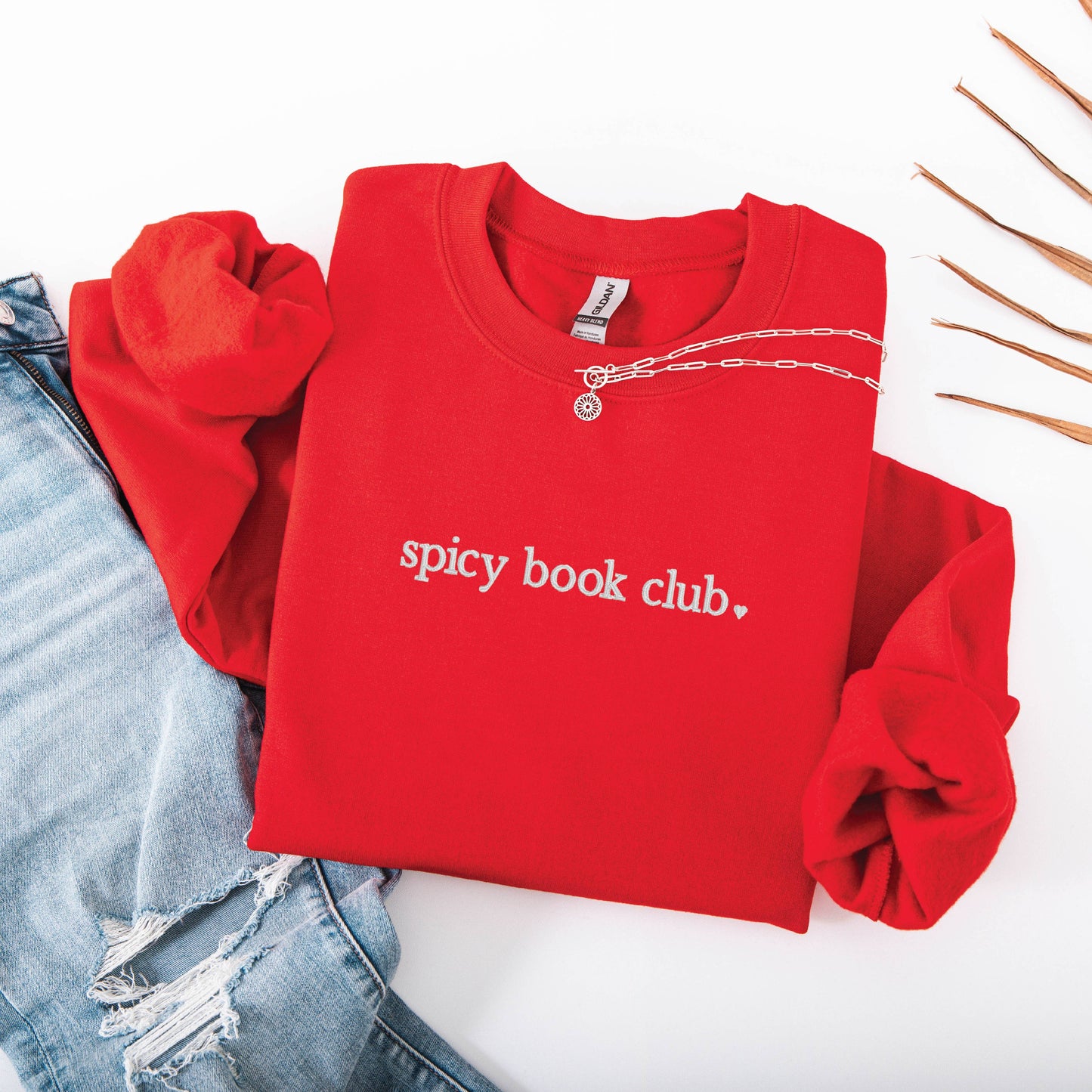 Spicy Book Club Embroidered Sweatshirt