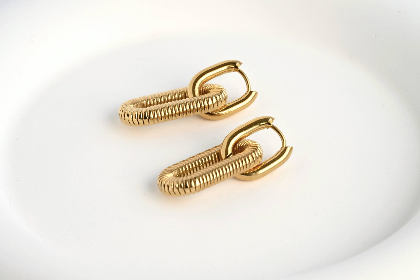 Marigold Double Hoops