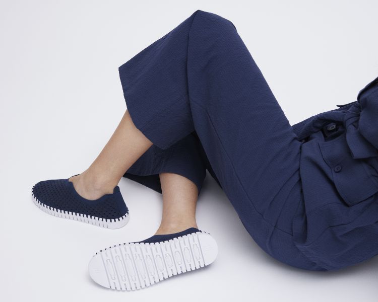 Navy Classic Tulip Shoes