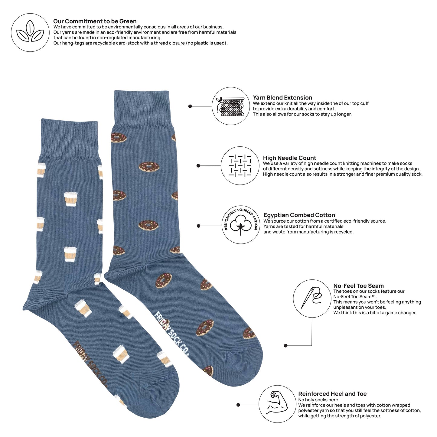 Coffee & Donut Socks