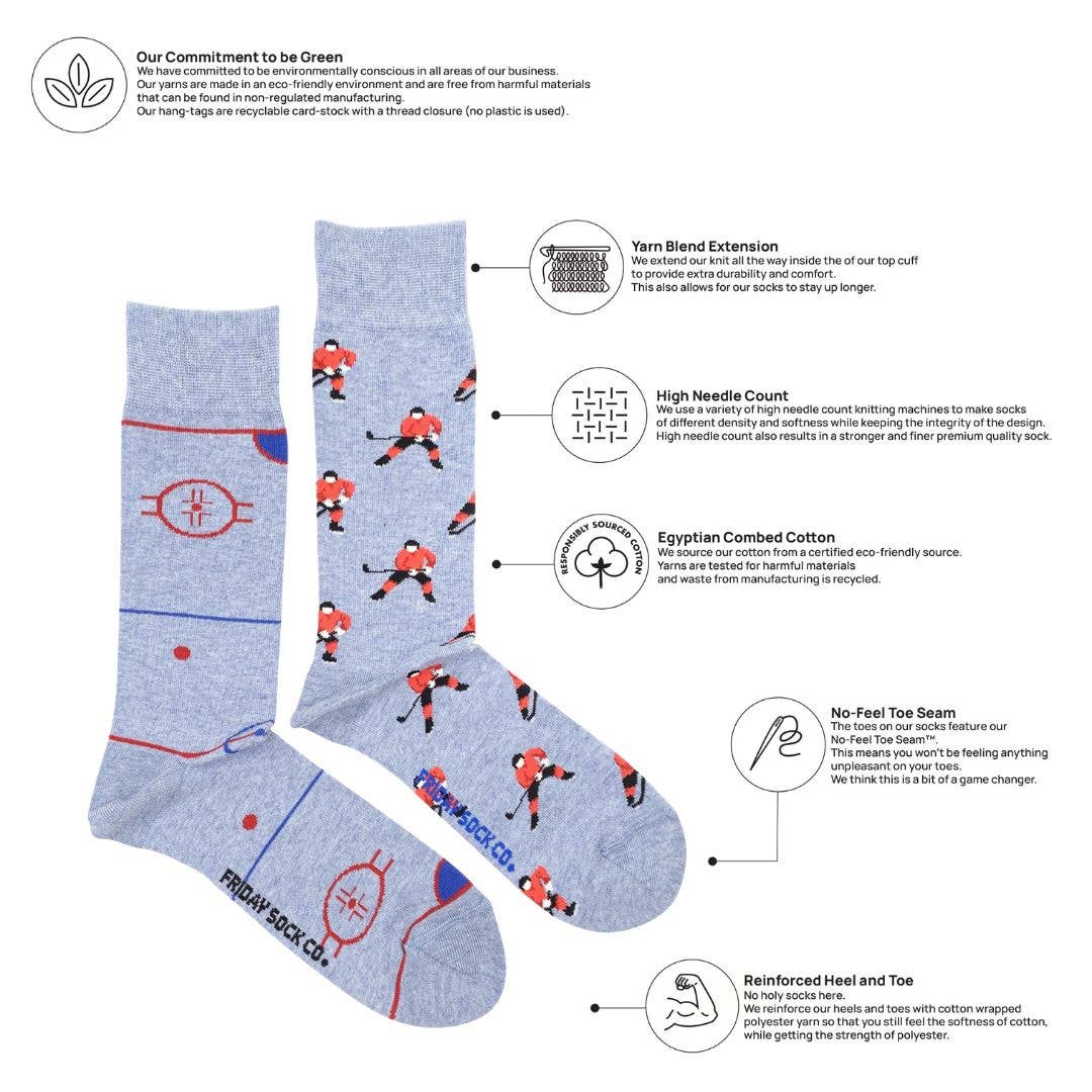 Hockey Rink & Player Socks