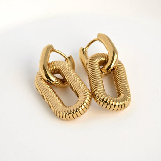Marigold Double Hoops