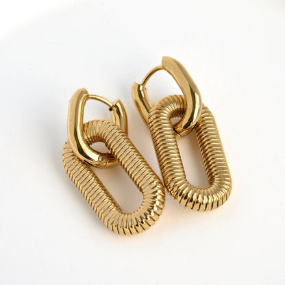 Marigold Double Hoops