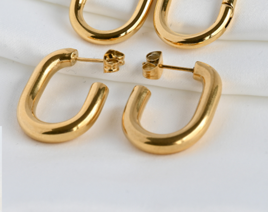 Evelyn Tube Hoop Earrings