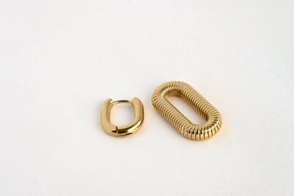 Marigold Double Hoops