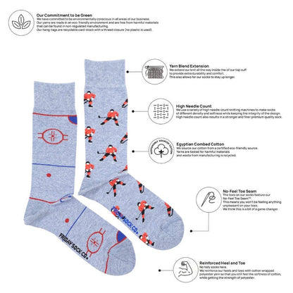 Hockey Rink & Player Socks